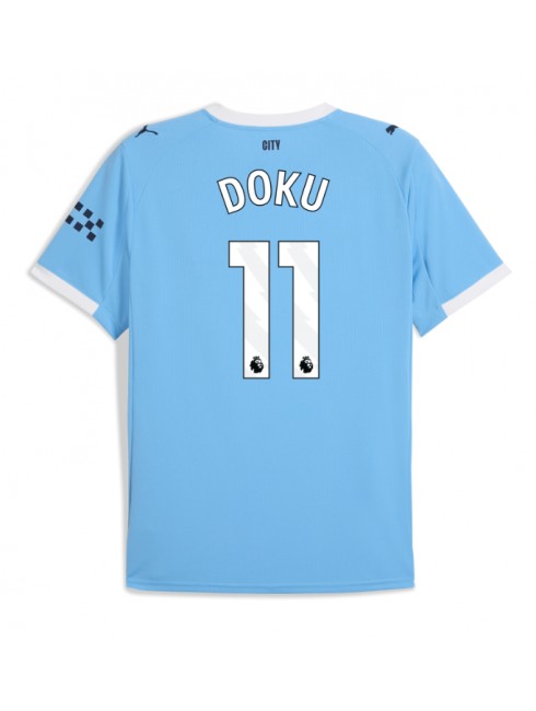 Manchester City Jeremy Doku #11 Heimtrikot 2025-26 Kurzarm Manchester City Jeremy Doku #11 Heimtrikot 2025-26 Kurzarm